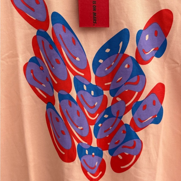 TFIOM The Future Is On Mars Men's Alien Smile T-Shirt Size Medium - Picture 5 of 10